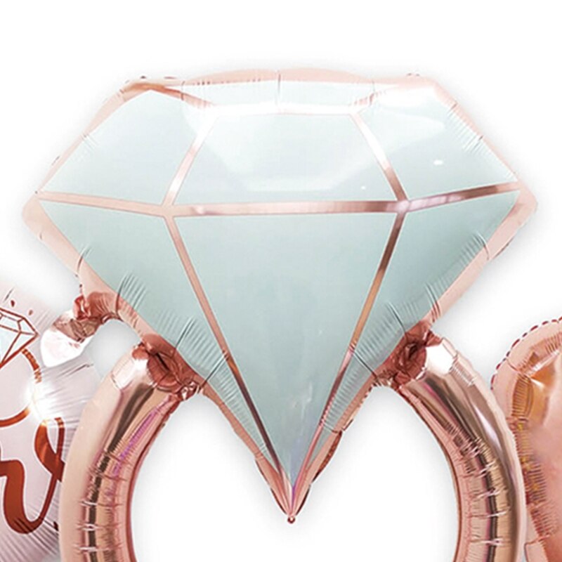 Gelukkig Galentine &#39;S Dag Decoraties Ring Ballon Zei Ze Ja Ballonnen Voorstellen Huwelijk Party Decor Benodigdheden Voor Valentijnsdag