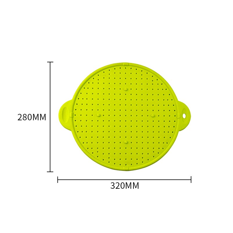 3 In 1 Multifunctionele Kookgerei Siliconen Ploetert Guard Screen Pan Koekenpan Deksel Spill Stopper Pot Ploetert Screen Zeef