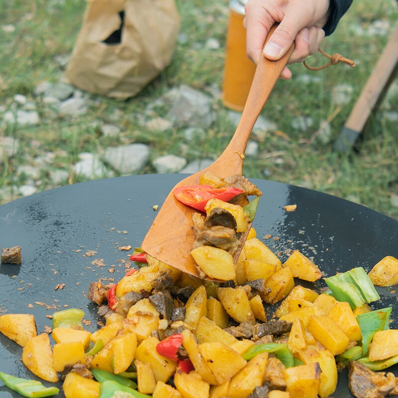 Naturehike – vaisselle de Camping en bois, cuillères à Long manche, cuillère à riz ultralégère, bol à spatule en bois, service de vaisselle de pique-nique en plein air