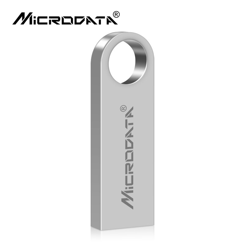 De superior unidad flash usb pen drive 1 GB 2GB 4GB 8GB 16GB 32GB 64GB impermeable llave de Metal TARJETA DE pendrive unidades de memoria extraíble u disco: 16 GB / Plata