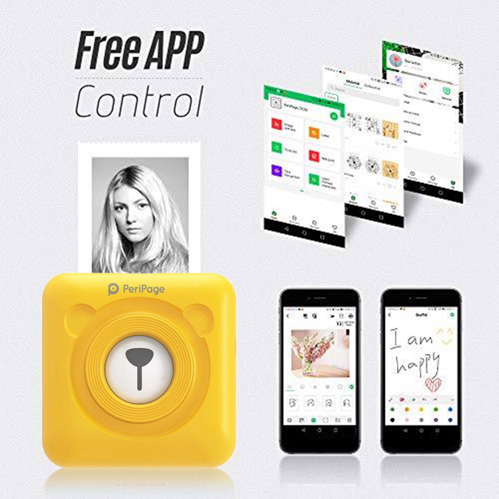 Portable Thermal Bluetooth Printer Pocket Photo Pictures Printer For Mobile Phone Ios Android Windows Impresoras Printers