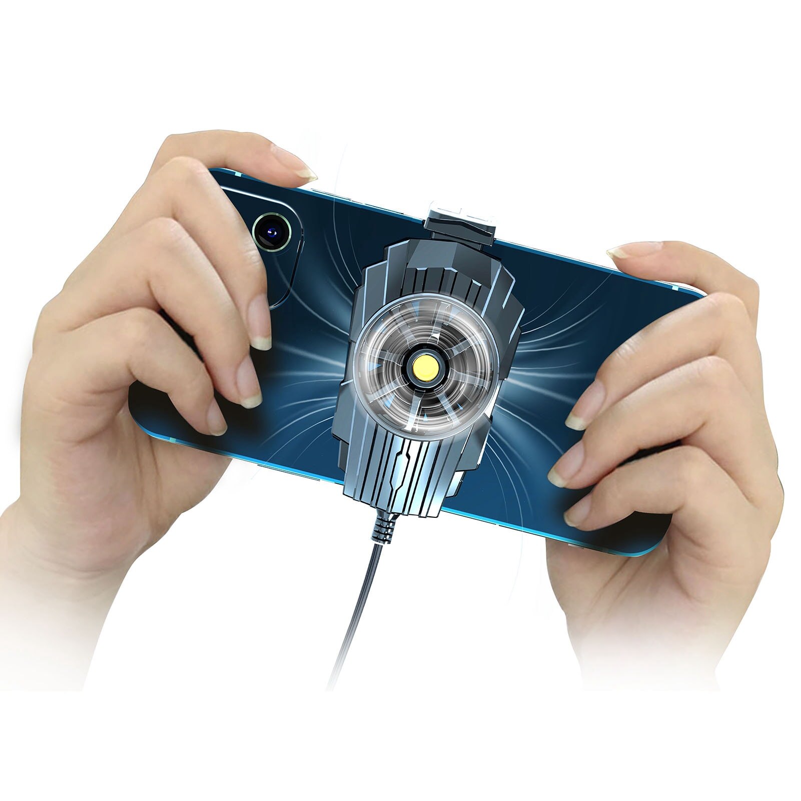 Ventilateur de refroidissement universel pour téléphone portable, système de refroidissement USB, dissipateur de chaleur, support de radiateur pour iPhone 12 Pro Max: Default Title