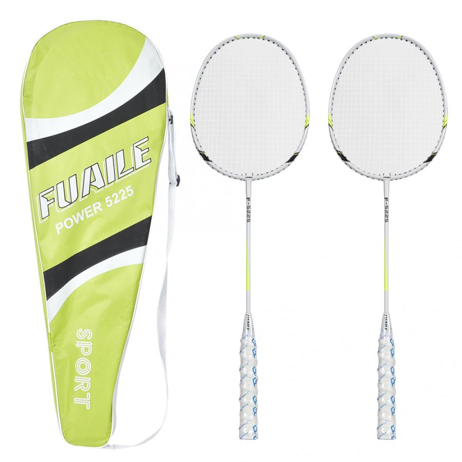 Badminton Rackets Aluminum Alloy Badminton Racket High Elasticity Indoor Outdoor Sports Training Racquet with Anti-skid Handle