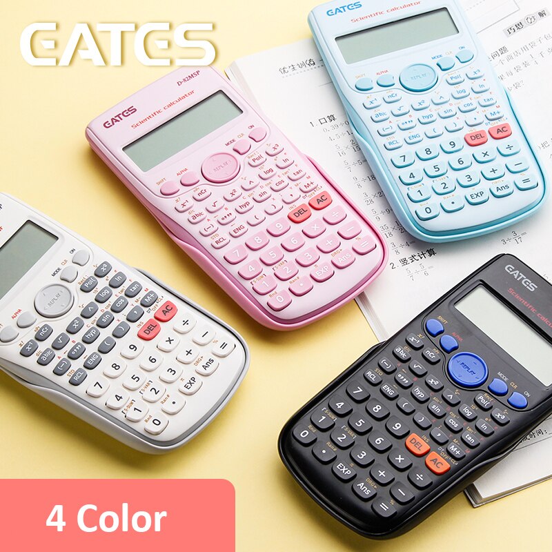 1pcs D-82MSP Digital Scientific Calculator 240 Functions Statistics Mathematics 2Line Display for Student School Undergraduate