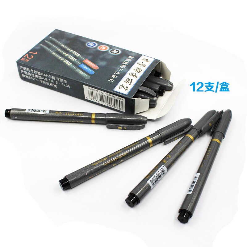 3PCS Different Shape plastic Calligraphy Pen Soft Brush Pen Multi Function Pen Office School Writing Tools signature pen