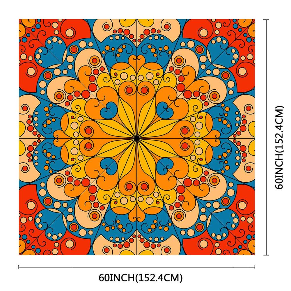 Simsant Mandala Tapestry Hippie Bohemian Galaxy Psychedelische Bloem Muur Opknoping Wandtapijten Voor Woonkamer Slaapkamer Home Decor: GT2TSILS257