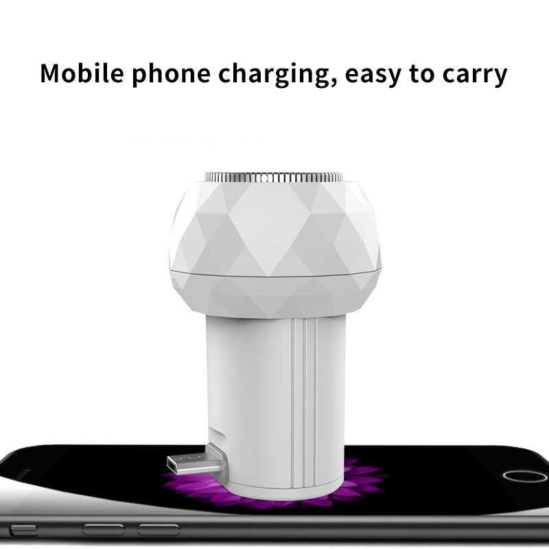 Rasoir Portable pour hommes, chargement USB, lumière bleue, s'applique à Type C, Micro USB, iPhone