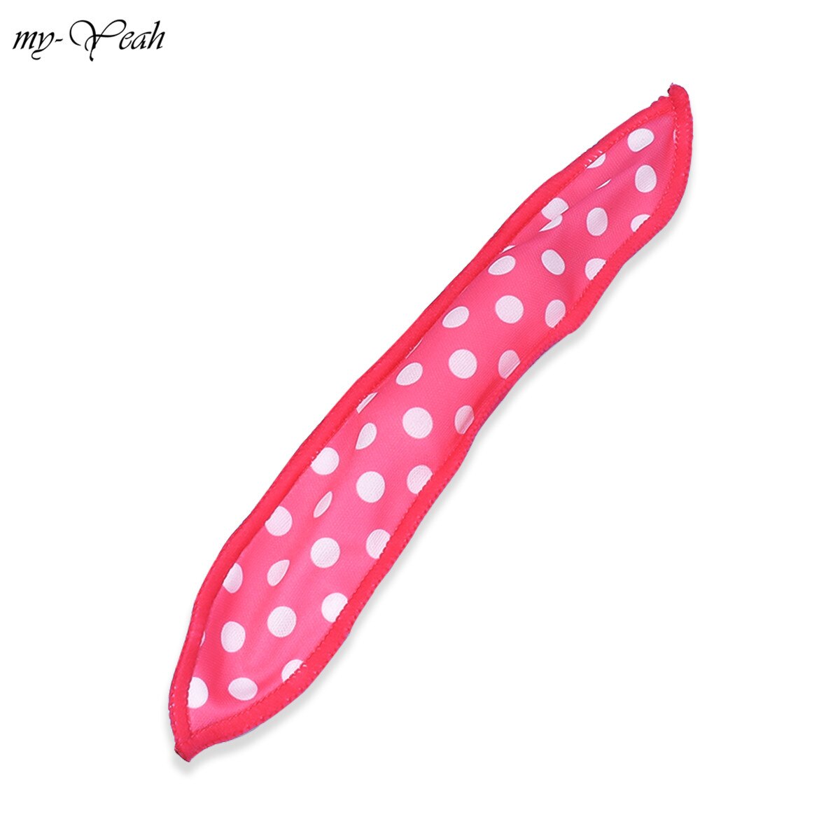 5Pcs Haar Rollen Flexibele Soft Foam Sponge Haarkrulspelden Heatless Haar Band Spiraal Krullen Diy Hair Styling Accessoires: rosered5pcs