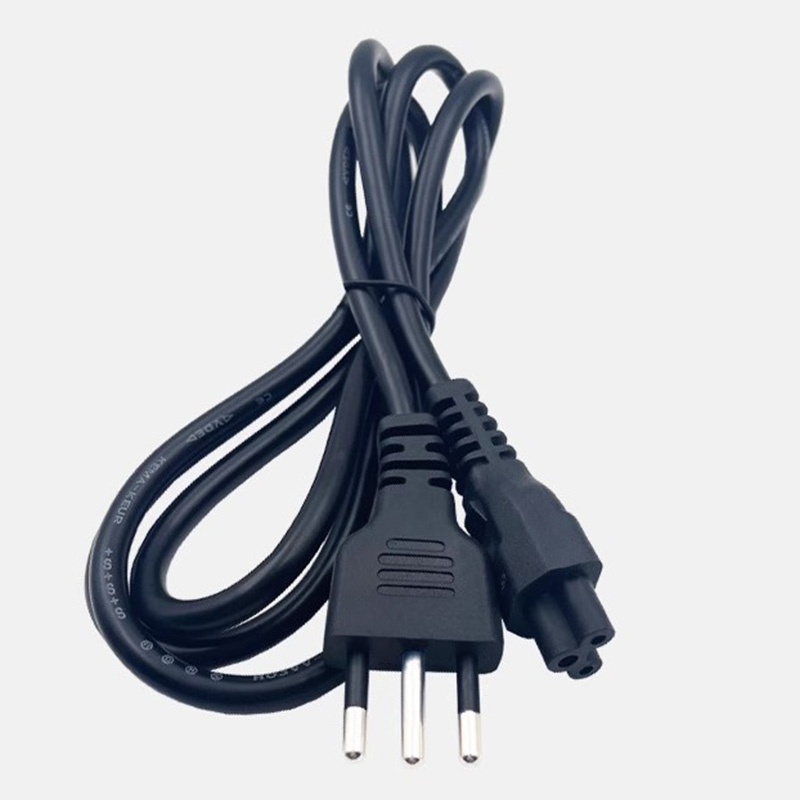 Italy plug Laptop Charger plug Power Cable, Italian Power Adapter Cord for PC, Italy Male to IEC C5 Female Extension Cord 1.5m: green