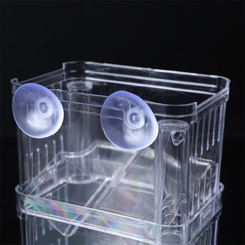 Acrylic Fish Tank Hatchery Case Transparent Aquarium Small Breeder Box Separation Isolation Incubator Boxes with Suction Cups
