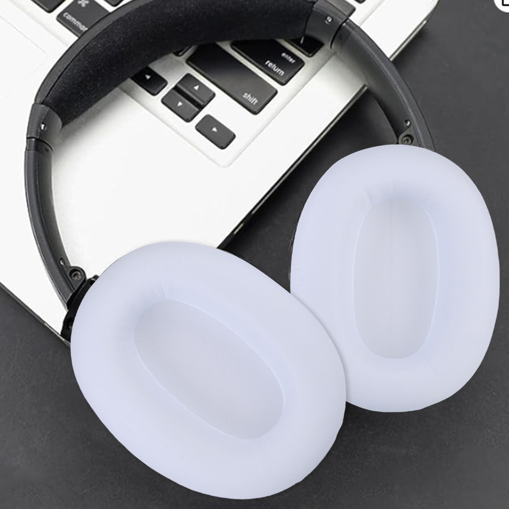 Almohadillas de repuesto para auriculares MPOW H12 ANC, almohadillas de espuma viscoelástica con aislamiento de ruido, almohadillas para los oídos de cuero proteico, 1 par