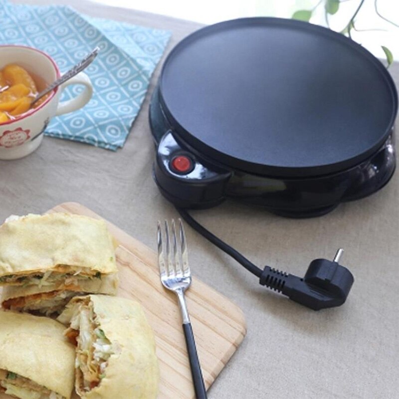 220V Electric Crepe Maker Machine Pancake Pan Non-Stick Griddle Baking Pan Cake Machine Kitchen Cooking Pan Pie Electric Skillet