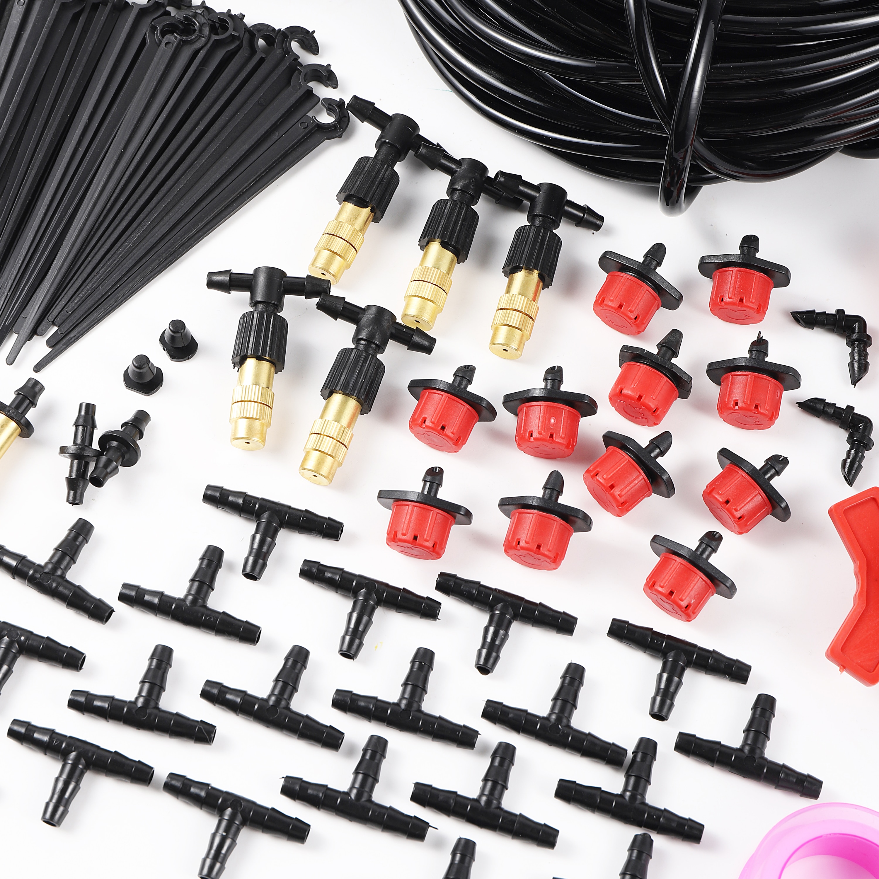 5/10/15/20/25m Garten Bewässerung Bewässerung System Bewässerung Kit mit 4/7mm PVC Schlauch Automatische Bewässerung Beschlagen Sprinkler Tropf