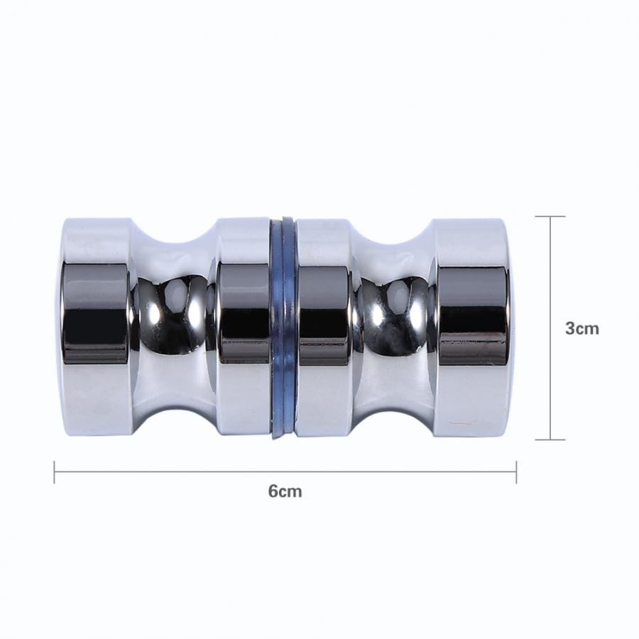 Aluminio Deur Handvat 1,1 "Dia Enkel Glass Deurknop Badkamer ducha Kast Handvat w/Schroef para accesorios de puertas de Casa