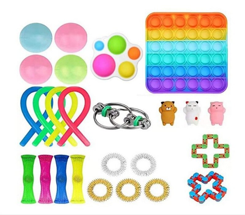 Fidget Toys Anti Stress Toy Set Relief For Adults Girls Boys Children Sensory Stress Relief Antistress Toys: T11