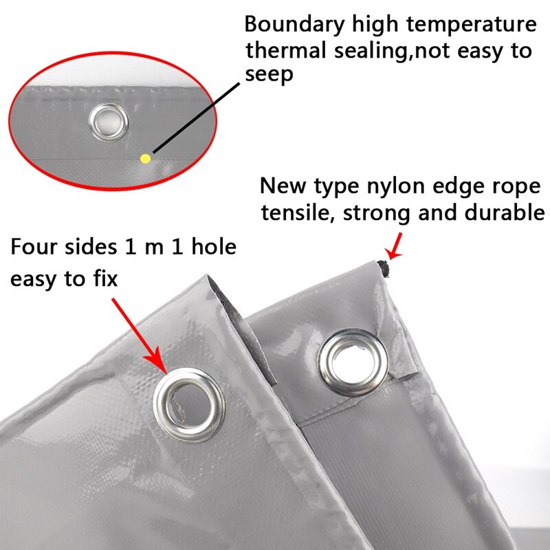 600GSM Rainproof Cloth PVC Coated Tarpaulin Outdoor Pavilion Waterproof Cloth Garden Awning Shade Sail Car Shed Rainproof Cloth