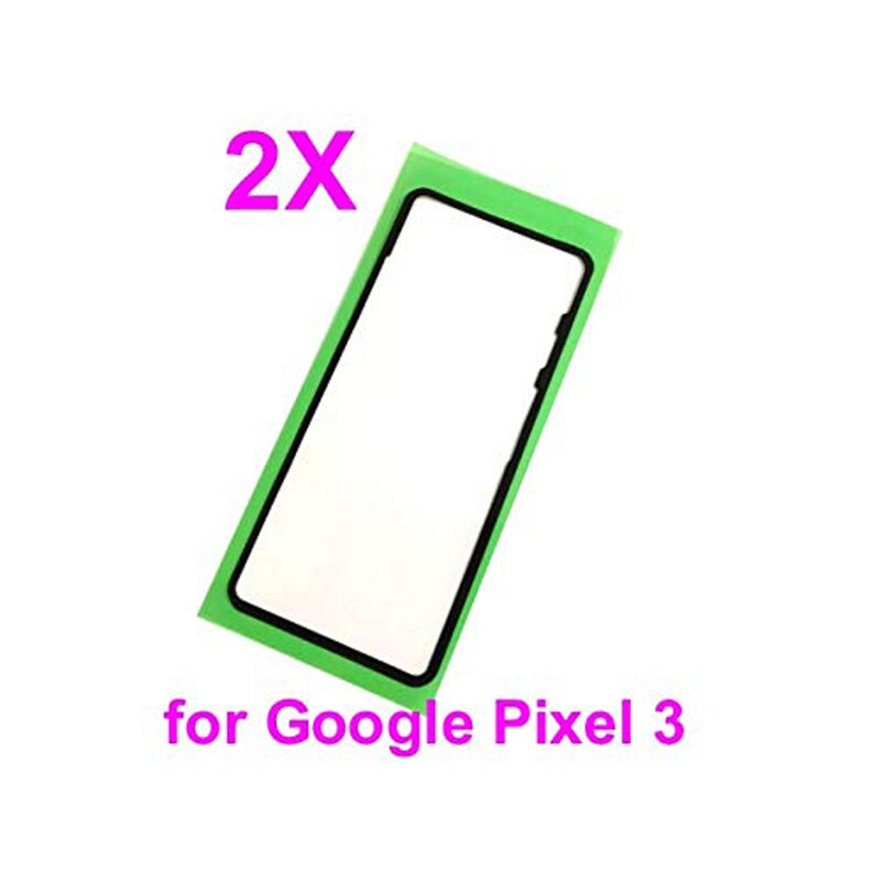 2X Replacement battery door pre-cut adhesive back cover case glue sticker For HTC Google Pixel 3XL Google Pixel 3 smartphone