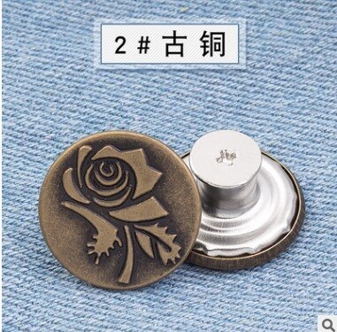 Broche de pantalon rétractable pour Jeans, boutons en métal détachables, bouton rétractable, boucles sans couture, ajustement parfait, réduit la taille: D