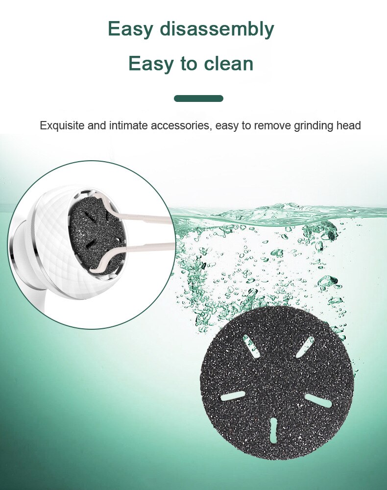 Elektryczny pilnik robić stóp skrobaczka robić pięt urządzenie robić Pedicure szlifierka Vaccum usuwanie martwego naskórka czysty Skórka akumulator pielęgnacja stóp narzędzie