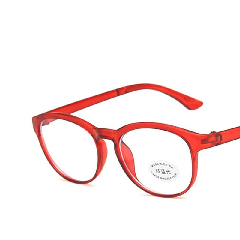 ZUIDID Blue Light Blocking Kids Glasses Spectacles Anti Eyestrain Decorative Eyewear Child Girl Optical Lens Round Eyeglass Boys: C2 Red