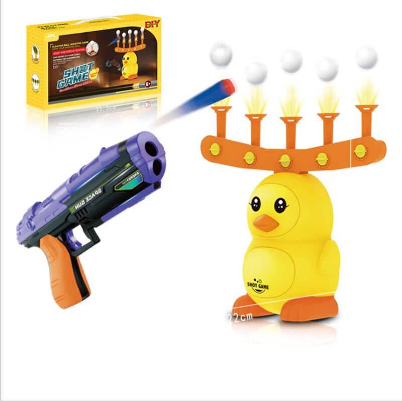 Shooting Games Kit DUCK Electric Floating Dart Target Practice Flying Ball Toys With Floating Ball Gun Toy for Adults Kids