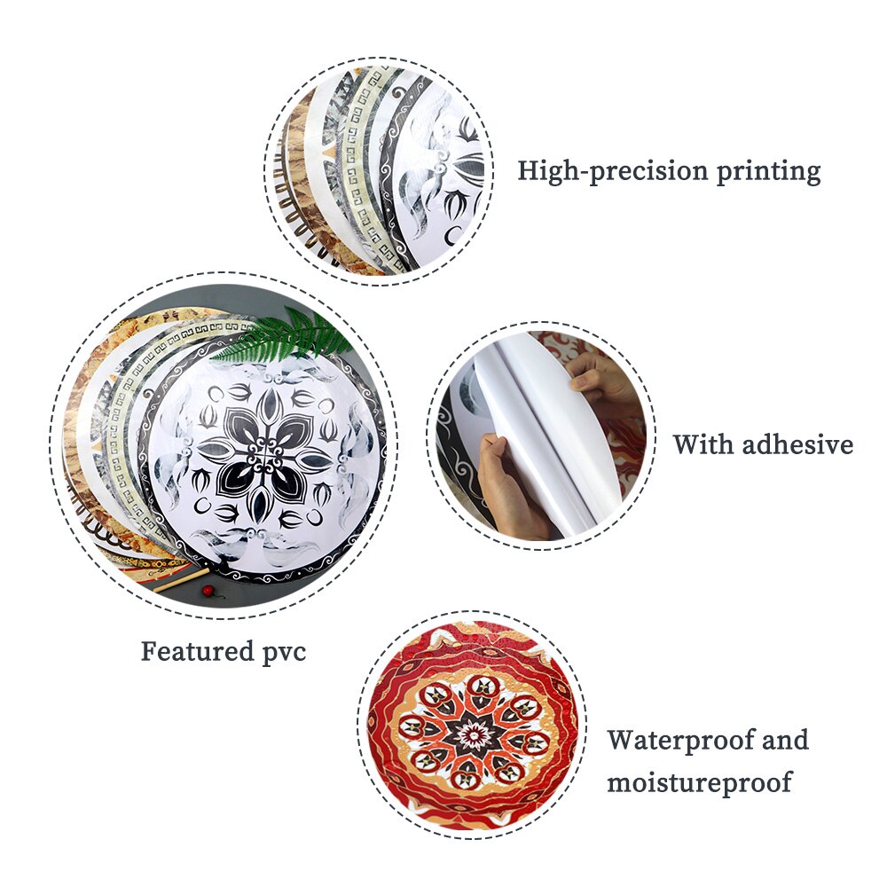 Corridor aisle living room entrance renovation floor stickers waterproof and anti-fouling ground decoration tile stickers