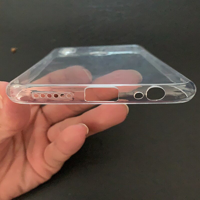 Skrzynka dla Meizu M10 6.5 "ultra cienka miękka przezroczysta TPU odporna na wstrząsy pokrywa ochronna obiektywu dla Meizu M10 6.5"