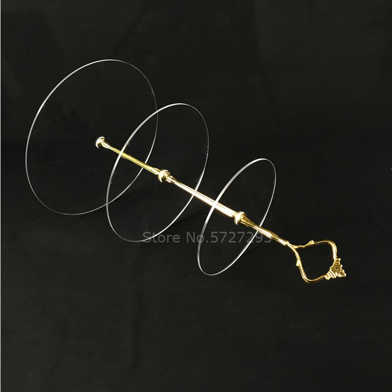 3 tier clear acrylic hanging cake stand afternoon tea wedding plates party tableware tray display rack case decorating tools