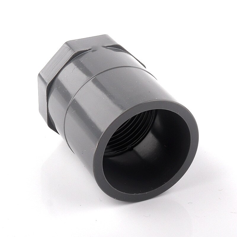 1~5pcs 1/2″~2″ Inch PVC Female Thread Straight Connector Water Pipe Joint Aquarium Fish Tank Parts Garden Irrigation Adapter