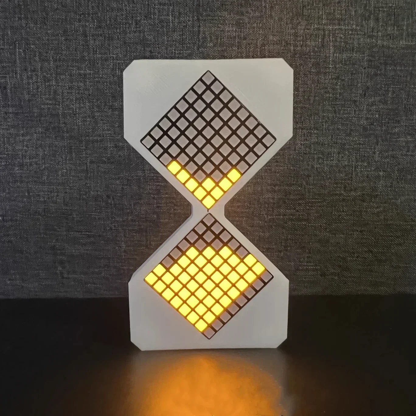 Electronic Hourglass Clock DIY Desktop Ornaments Gravity Sensing Black Technology Electronic Watch Clock Boy Girl Children: Bundle1