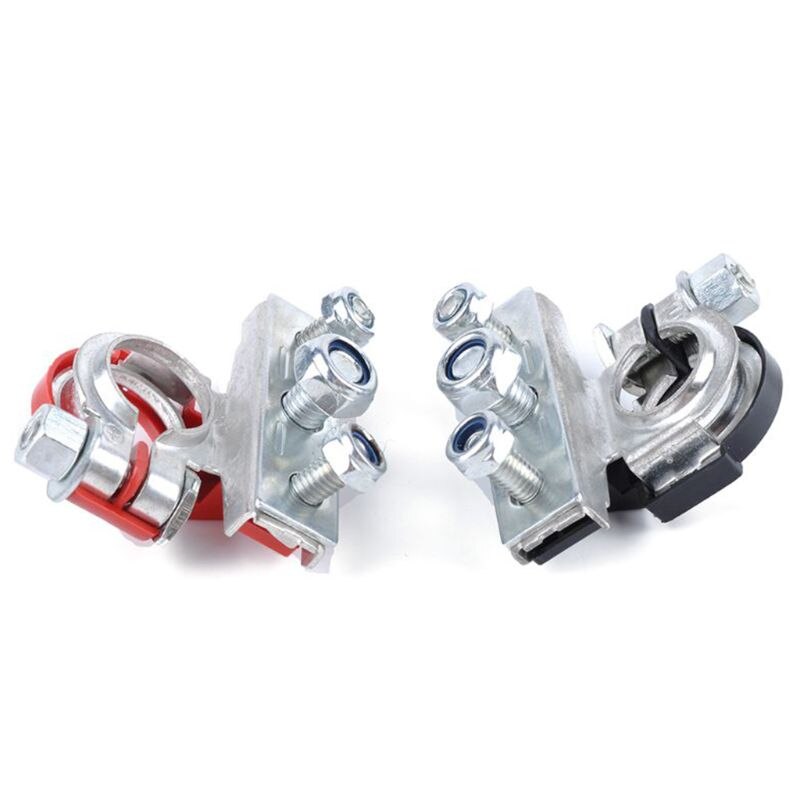 2Pcs 12V Copper Car Battery Terminal Connector Battery Quick Release Battery Clamps for most vehicles