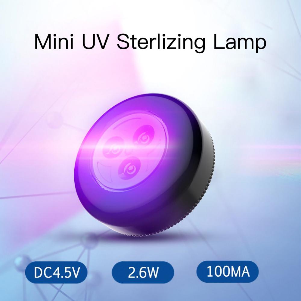 100Ma Car Interior Charging UV Disinfection Lamp UV-380Nm Automotive Sterilizing Light Portable Home Vehicle UV Germicidal Lamps: Default Title