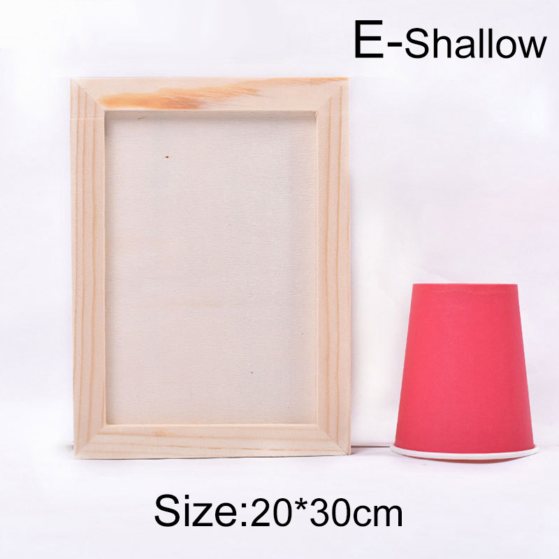 Houten Diy Blank Photo Houders Kinderen Diy Klei Fotolijsten Voor Thuis Craft Party Kids Desktop Ornament Fotolijst: E