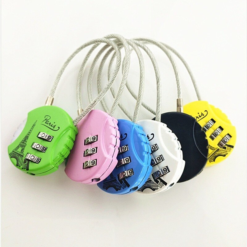 3 Dial Digit Padlock Luggage Travel Lock Portable Metal Weatherproof Password Resettable Gym locker suitcase Safely Code Lock