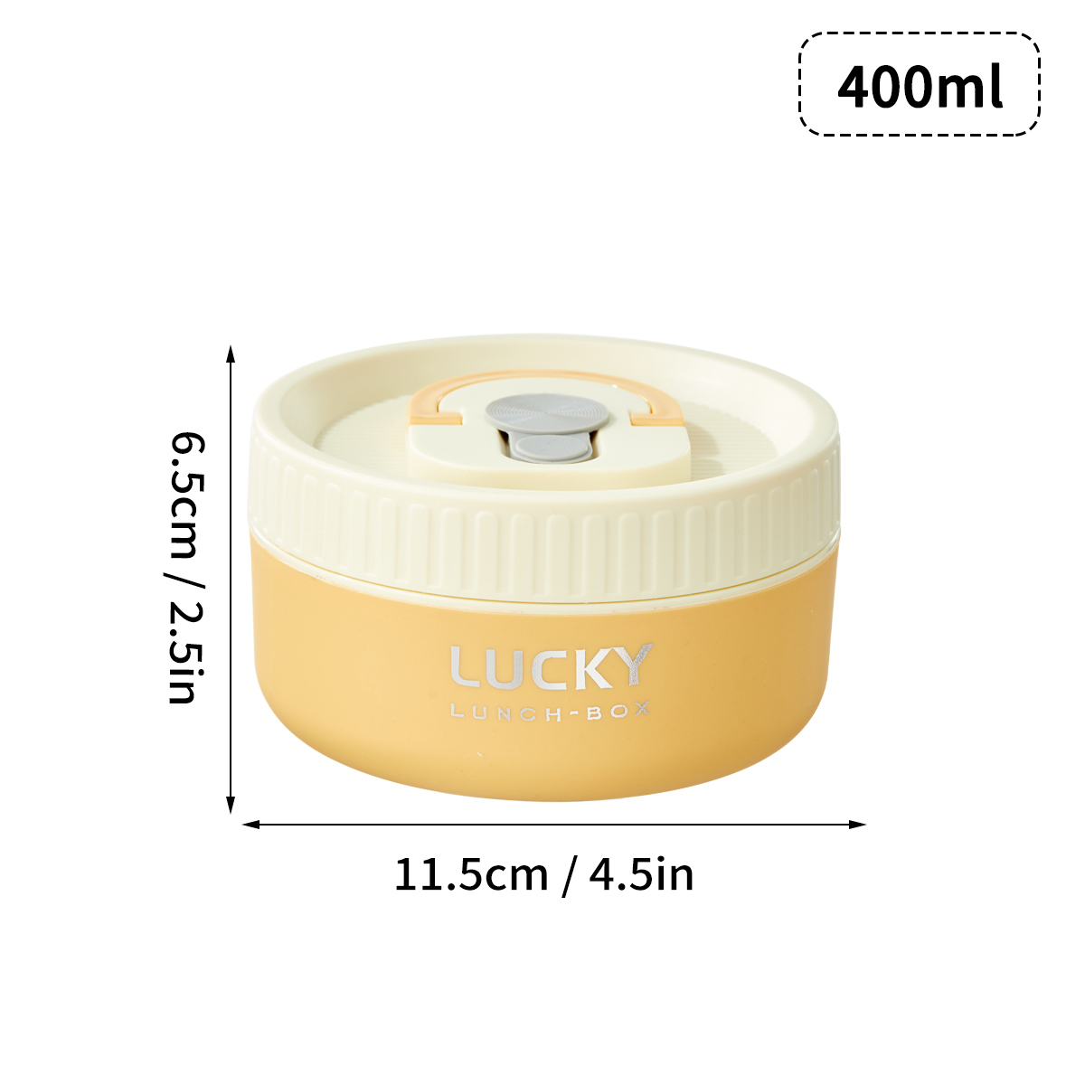 WORTHBUY Portable Insulated Lunch Box 304 Stainless Steel Bento Box With Cutlery&Thermal Bag Microwave Leak-proof Food Container: Yellow