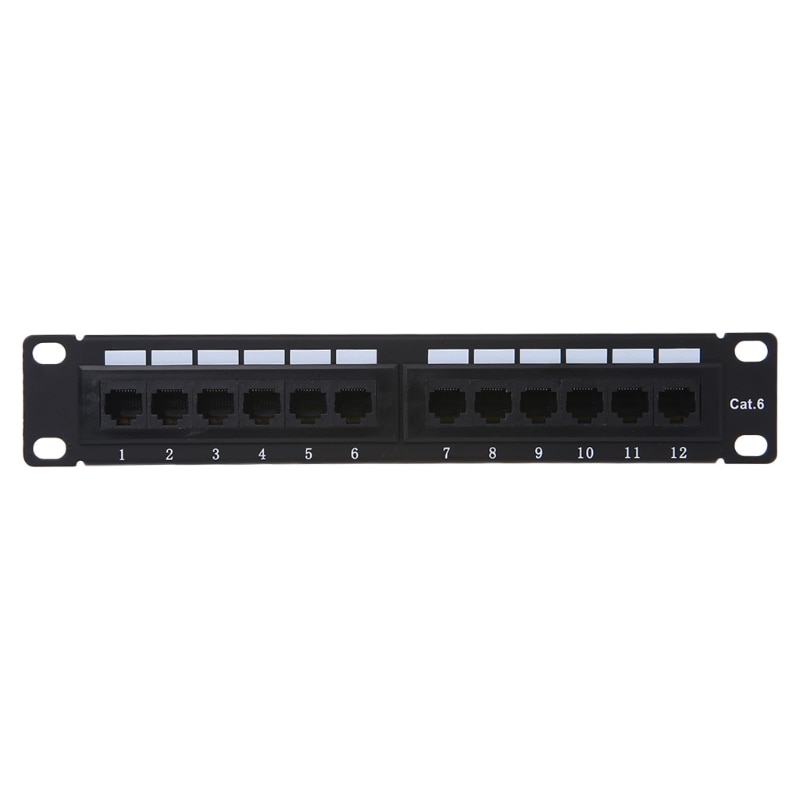 ANENG Cat6 12 Poort RJ45 Patch Panel UTP LAN Netwerk Adapter Kabel Connector