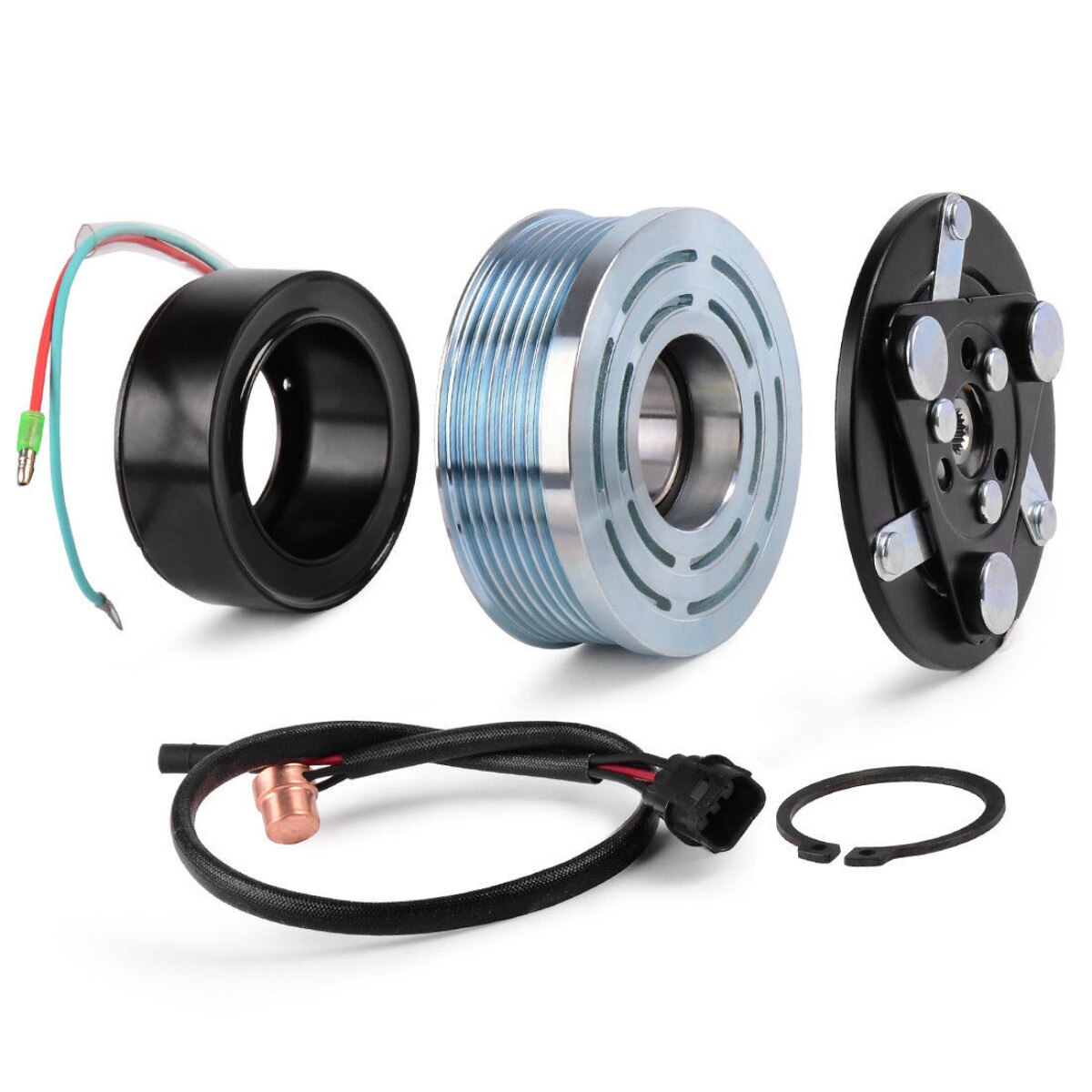 Car A/C Compressor AC Electromagnetic Clutch/Compressor Pulley/Compressor Coil Assembly Repair Kit For Honda Civic 2006