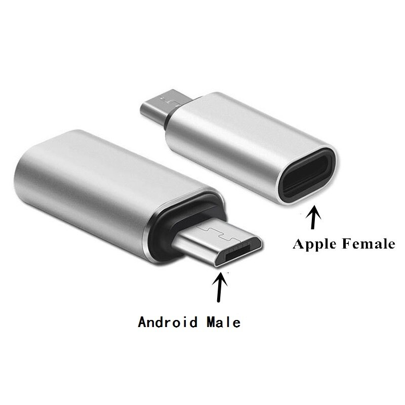 8Pin Lightning Kabel Naar Micro Usb Male Adapter Connector Voor Samsung Xiaomi Huawei Android Mobiel Tablet Pc
