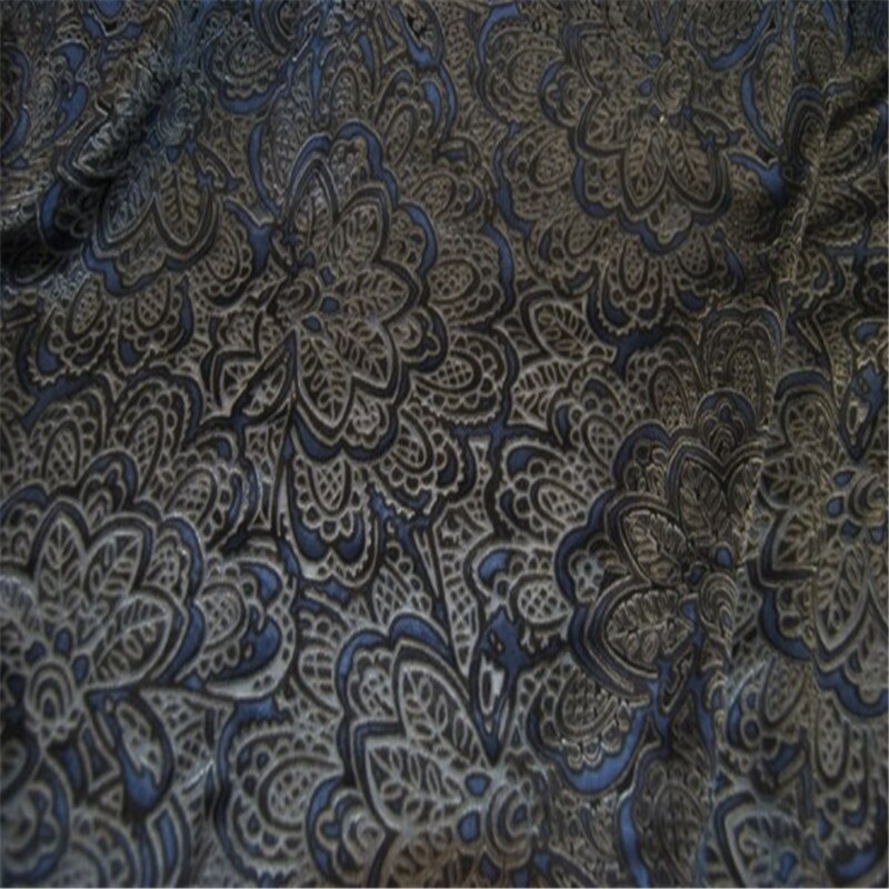 Kommende silke udbrændt tekstil silke opal stof til dronning dame jakkesæt med vintage: Default Title