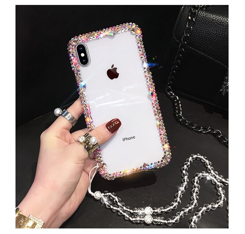 Telefon Fall Bling Kristall Diamant Strass 3D Steine Weiche Rückseitige Abdeckung Für HuaweiP8 P9 P10 P20 P30 PLUS LiTE Mate10 20 30Pro Lite: For P8 Lite 2017