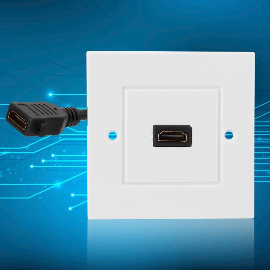 HDMI Strip Line Single Port Panel Socket Home Office Company Decoration Electric Board US Standard