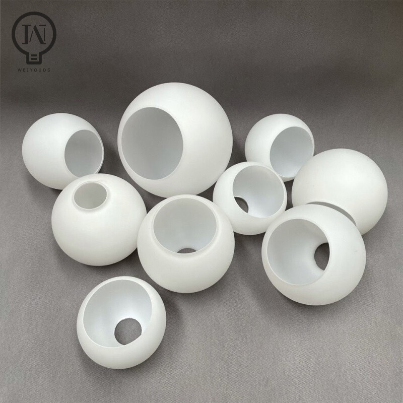 D4cm D3cm Opening Witte Globe Glazen Lampenkap E27 E14 Melkachtige Glazen Lampenkap Vervangingsonderdeel Verlichting Accessoire voor Kroonluchter