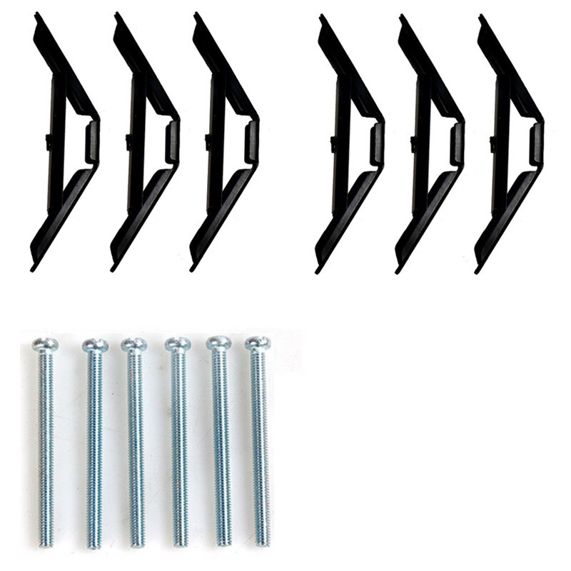 6pcs Wall Switch Socket Cassette Repairer 86mm Bottom Box Screw Fixing for Switch Box Fixing Support Rod Electrical Accessories: Default Title