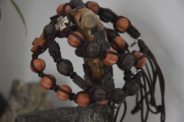 Katholieke Heilige Hout Rose Armband Rozenkrans, Kerk Benodigdheden, Van Kerk Leden