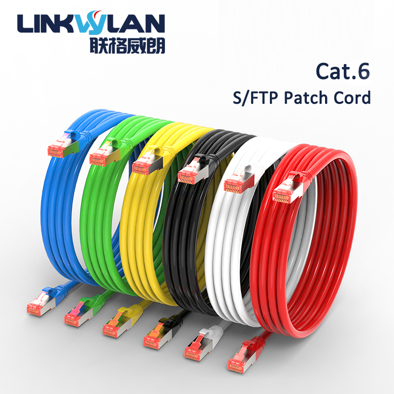 RJ45 Netwerk Cat 6 SFTP Ethernet-kabels C6 Patchkabel Lan Snagless Afgeschermd 6 kleuren