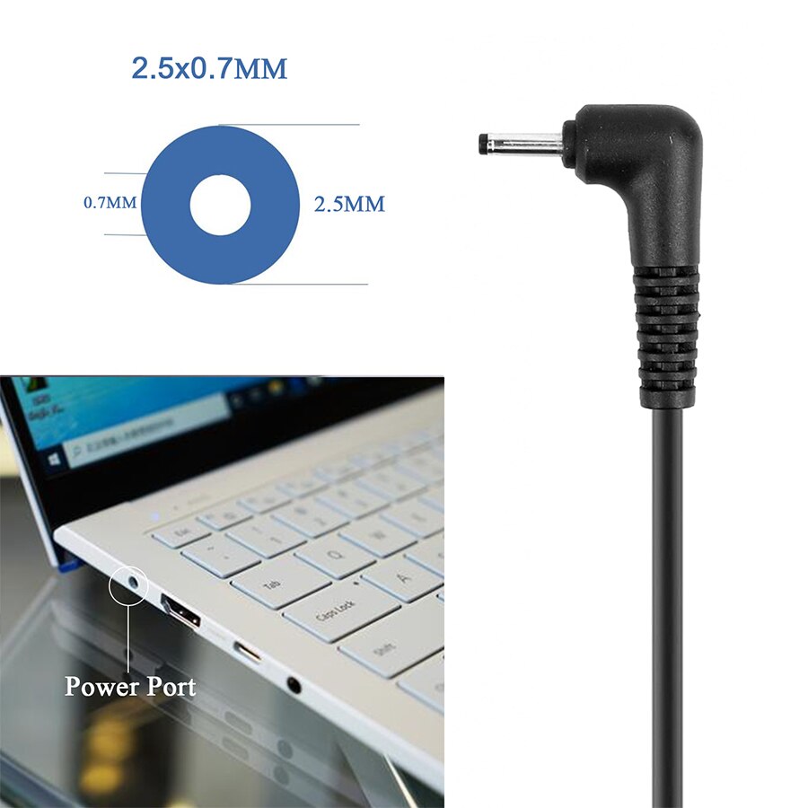 Power Adapter Supply Cord Compatible for Samsung 11.6" Chromebook 3 PA-1250-98 XE500C13 XE501C13 XE303C12 Chromebook 2 XE500C12