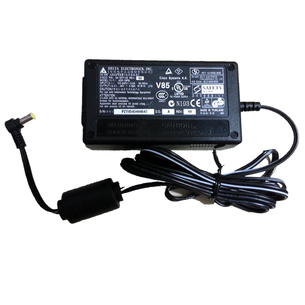 Original 48V 0.38A 380mA Power Supply For Cisco 7960 7940 7912 psa18u-480c EADP-18FB B IP Phone AC Adaptor Charger