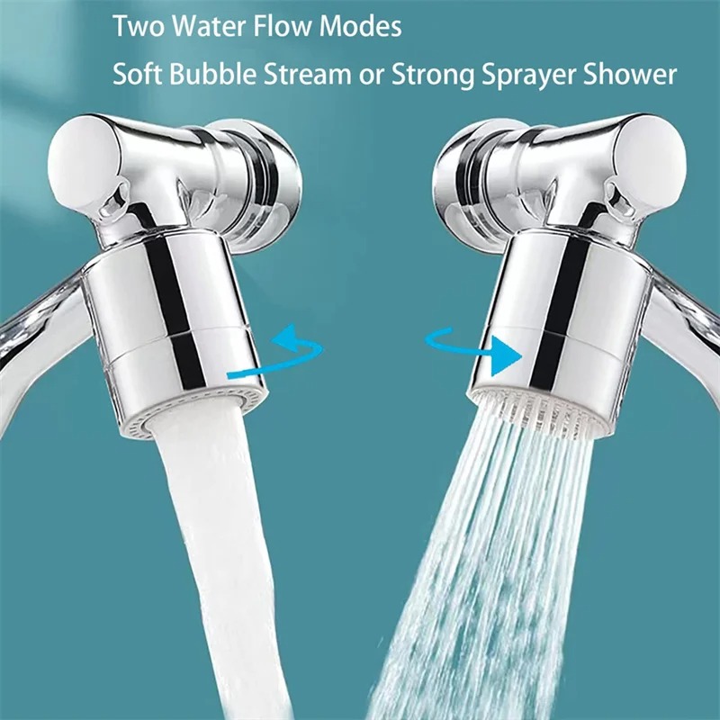 Draaibare Multifunctionele Uitbreiding Kraan Beluchter Aanrecht Kraan Extender Adapter Badkamer Kraan Swivel Robotarm Sink Fit