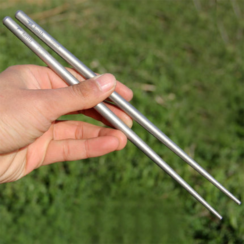 Keith Camping Tableware Pure Titanium Chopsticks Bacteriostatic Non-toxic Flatware Outdoor Hiking Picnic Backpack Cutlery
