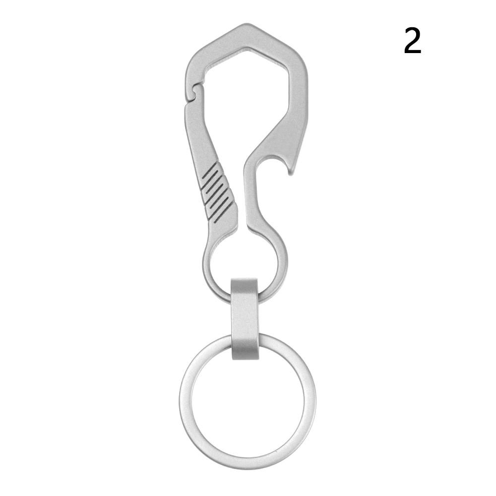 Luxe Real Titanium Hoge Ultra Lichtgewicht Edc Sleutelhangers Mannen Sleutelhangers Sieraden Houders Sleutelhanger Klimmen Accessoires: 2